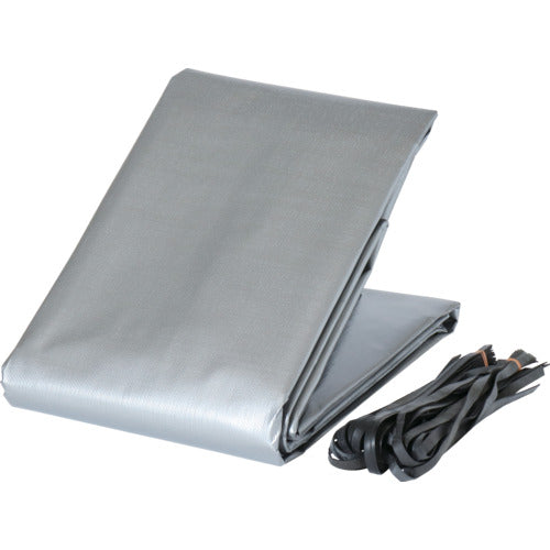 萩原 ターピー UVトラックシート#4000 2号 小型トラック シルバー 2.3m×3.5m