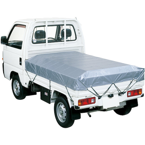 萩原 ターピー UVトラックシート#4000 2号 小型トラック シルバー 2.3m×3.5m