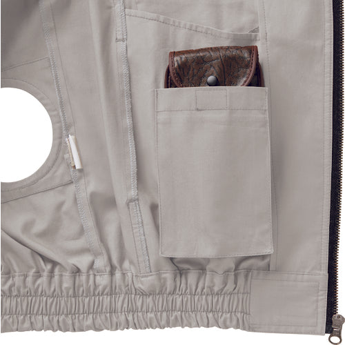 XEBEC 綿薄手現場服ヘリンボン空調服XE98002−62−LL アーミーグリーン