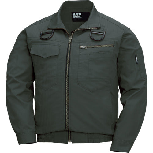 XEBEC 綿薄手現場服ヘリンボンフルハーネス仕様空調服XE98102−62−M アーミーグリーン