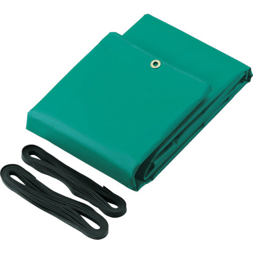 TRUSCO トラックシートα 軽トラック用 幅1700mmX長さ2.1m 緑