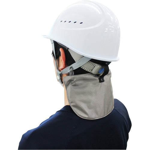 福徳 ヘルメット用インナーキャップ チタン涼感フラップ シルバー