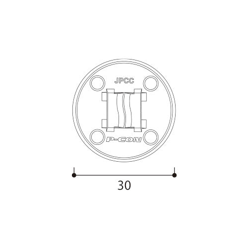 日本鳩対策センター ピーコンネット取付具 ピッタンコ(Φ30mm) 100個入