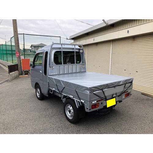 ユタカメイク トラックシートターポリンS(シルバー/オレンジ) 軽トラック専用