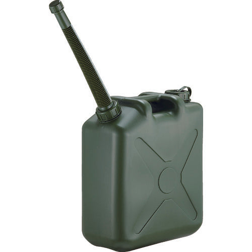 TRUSCO 両口ポリタンク(扁平缶)用ノズル OD色