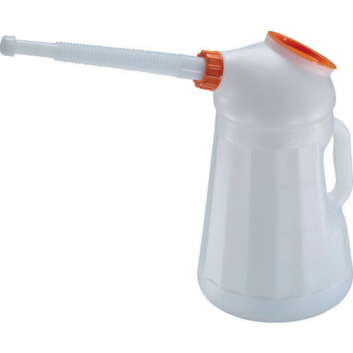 TRUSCO オイルジョッキ ピノッキオ5L ノズル・本体蓋付 網付