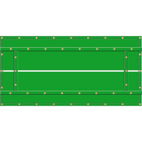 TRUSCO 多機能トラックシート 2トンワイド鳥居高用 幅4.5mX長さ6.8m ハトメ・センターライン・釣りベルト穴付