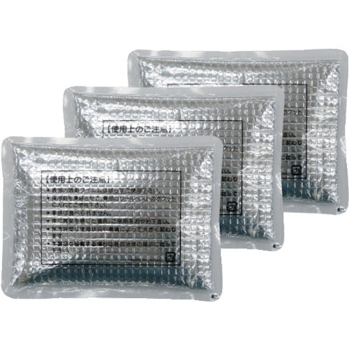 緑十字 ピタッと冷却ベスト 予備保冷剤セット 3個1組