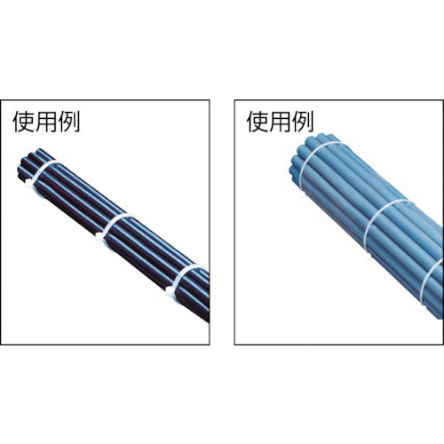 TRUSCO 手締め用結束ベルトしめしめ80セット 白