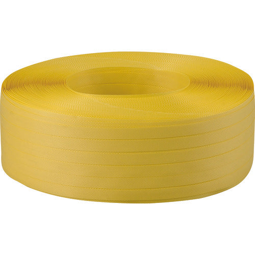 TRUSCO 手締用PPバンド 15.5mmX1000m巻 黄