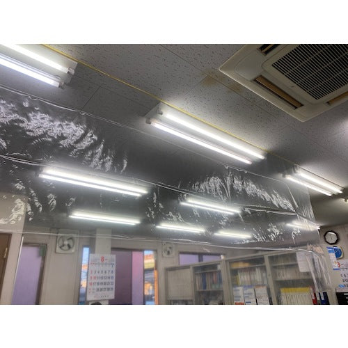 TRUSCO テープ付き透明シート 1200mmX10M