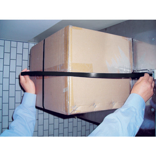 TRUSCO エコ自動梱包機用PPバンド幅15.5mmX長さ2500m巻 黒