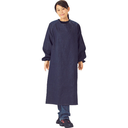 TRUSCO ジーンズ保護具 袖付前掛 Lサイズ