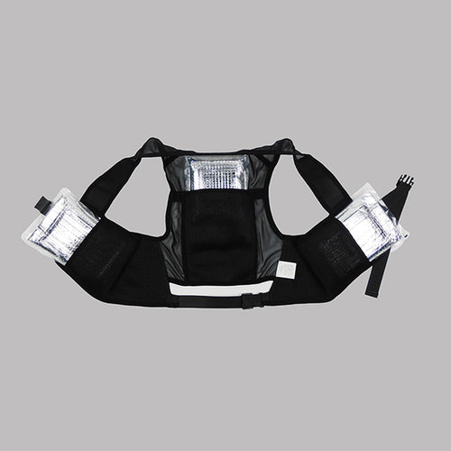 緑十字 ピタッと冷却ベスト 標準パッケージ XLサイズ ブラック 胸回り115×145cm