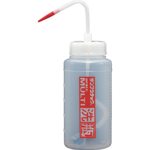 サンプラ マルチ洗瓶500ml赤