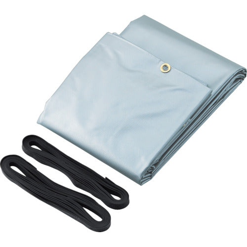 TRUSCO トラックシートα 2tロング 幅3000mmX長さ4.7m 銀