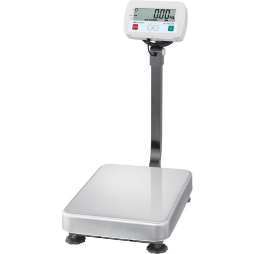 A&D 防塵・防水デジタル台はかり SEシリーズ(一体型・ポール付) ひょう量60kg 最小表示10g 計量皿寸法W390×D530mm