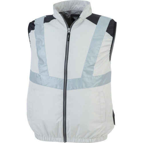XEBEC 空調服ベストXE98025−22−3L シルバーグレー