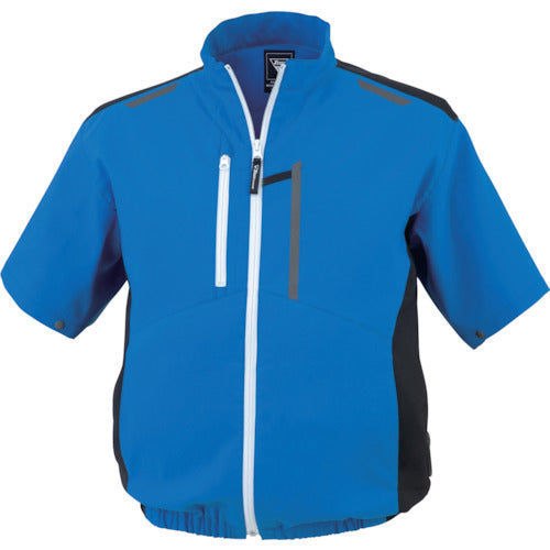 XEBEC 空調服制電半袖ブルゾンXE98027−40−5L ブルー