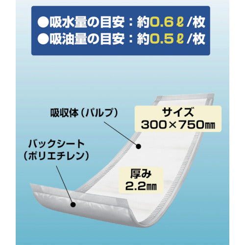 TRUSCO 水油吸収シート 吸い魔人 30枚入