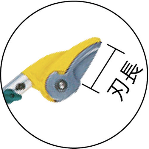 musashi 高枝鋏 ポールスリム4M ロング3段式 アンビル刃