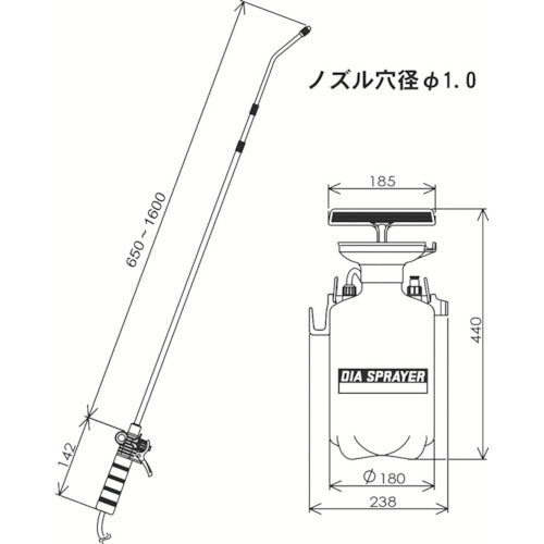 FURUPLA ダイヤスプレー プレッシャー式噴霧器 4L