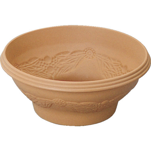 IRIS 191711 レリーフボールプランター テラコッタブラウン 360