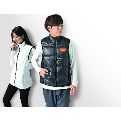 リンクサス 速暖ヒートベストEX SET ブラック 3L