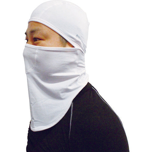 おたふく 冷感・消臭 パワーストレッチフルフェイスマスク ホワイト