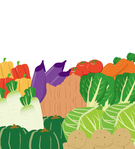 野菜柄デザイントラックシート【野菜ミックス】