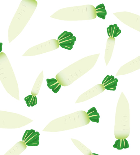 だいこん柄デザイントラックシート【大根】