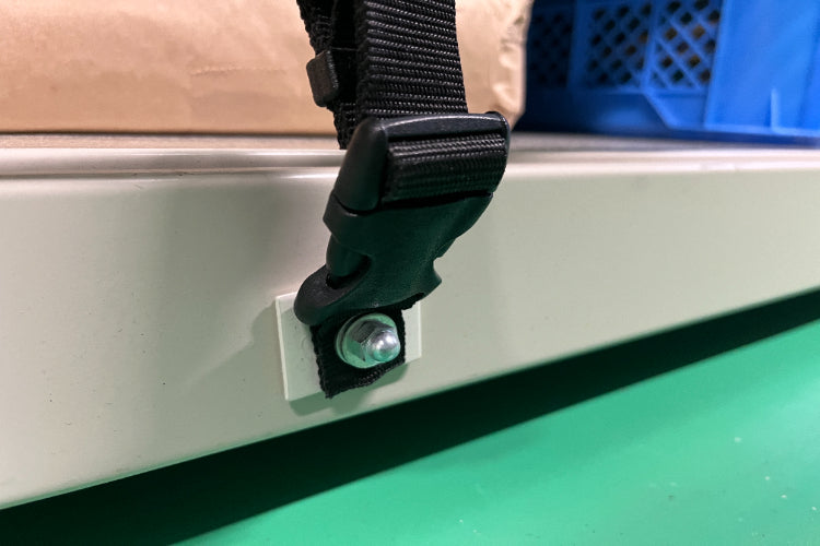 地震・落下防止対策に! 大石製作所 棚ネット(R)