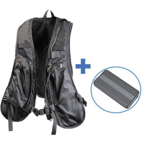 サンコー 水冷クールベスト 10000mAhモバイルバッテリーセット ｜農業