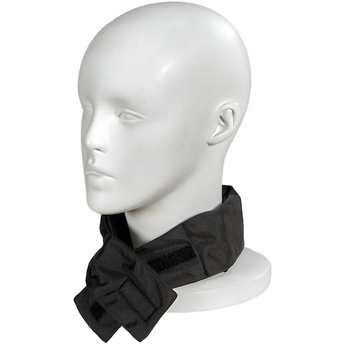 TRUSCO やわらかネッククーラー ブラック(不凍保冷剤付き)