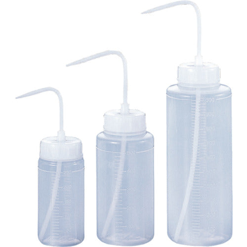 サンプラ 丸型洗浄瓶(広口タイプ) 500mL