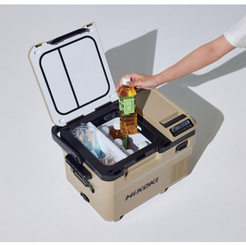 HiKOKI 18V−14.4V コードレス冷温庫コンパクトサイズ10.5L サンドベージュ マルチボルトセット品