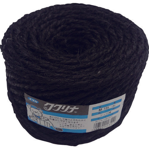 ユタカメイク 荷造り紐 シュロ縄玉 約3mm×100m ブラック