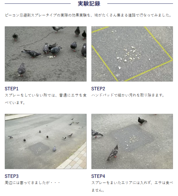 日本鳩対策センター ピーコン 忌避剤 スプレータイプ 250ml