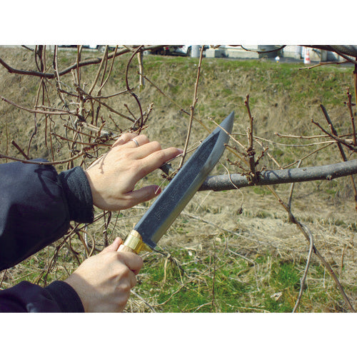 鋼典 安来鋼付 山鉈 片刃ツバ付 完全包装