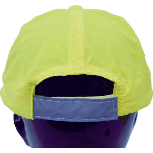 TRUSCO 反射テープ付帽子 蛍光イエロー