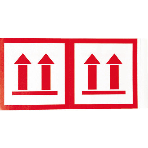 TRUSCO 荷札 「天地無用」マーク 1シートに4枚入×10シート