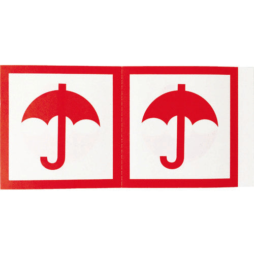 TRUSCO 荷札 「ぬれもの注意」マーク 1シートに4枚入×10シート