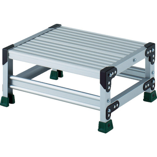 TRUSCO アルミ合金製作業台 1段 高さ0.25m 天板500×400