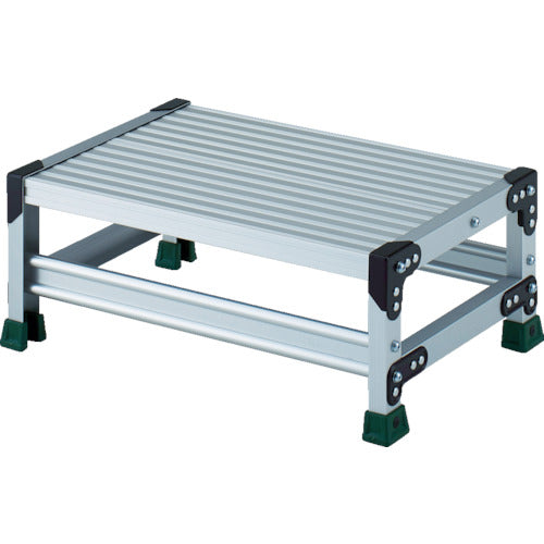 TRUSCO アルミ合金製作業台 1段 高さ0.25m 天板600×400