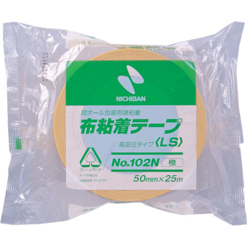 ニチバン 布粘着テープ102Nオレンジ50mmX25m