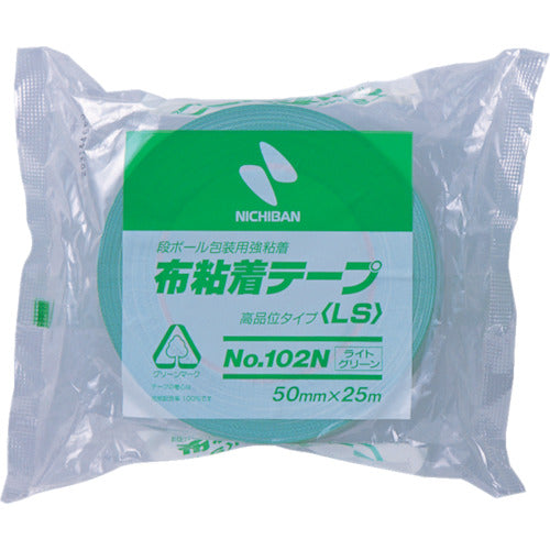 ニチバン 布粘着テープ102Nライトグリーン50mmX25m
