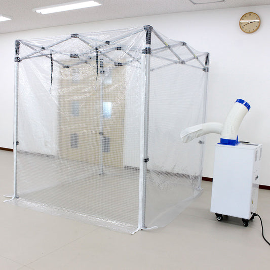【保冷・保温】スポットクーラー対応ビニールブース|作業スペース・休憩スペースに