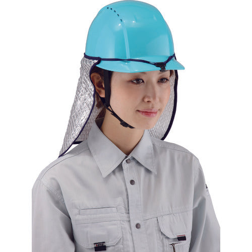 トーヨーセフティ 防暑タレデラックス シルバー サイズフリー