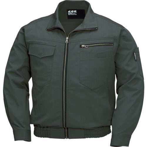 XEBEC 綿薄手現場服ヘリンボン空調服XE98002−62−5L アーミーグリーン