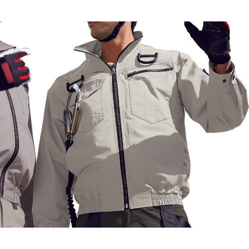 XEBEC 綿薄手現場服ヘリンボンフルハーネス仕様空調服XE98102−39−S サンドベージュ